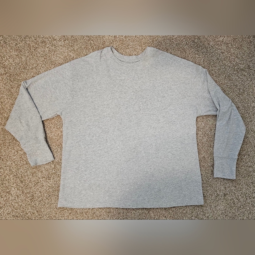 Aerie Gray Heathered Long Sleeve Top